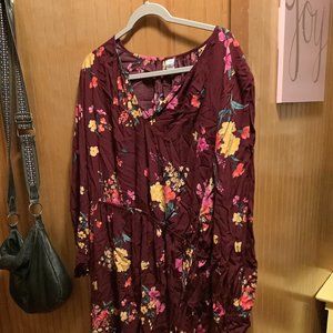COLORFUL FLORAL OLD NAVY DRESS